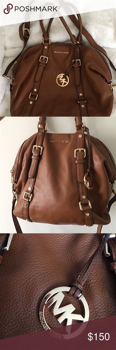 michael kors tan bag strap|Michael Kors thick strap bag.